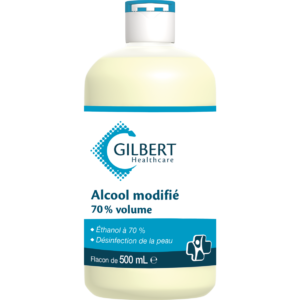 Alcool modifié Gilbert 70 %, flacon 500 ml