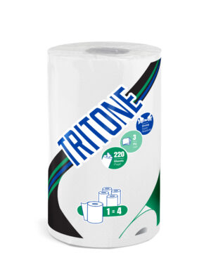 Essuie-tout Celtex Tritone, 3 plis, 220 feuilles. 1 = 4