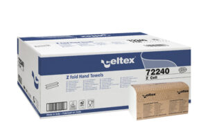 Essuie-mains Celtex Z Cell Z-fold, 2 plis, 150 feuilles/paquet, carton de 25