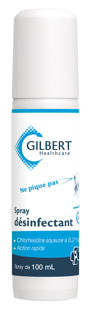Spray désinfectant Gilbert, chlorhexidine 0,2 %, 100 ml
