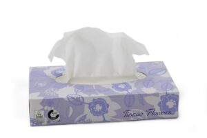 Mouchoirs Tissue Flowers – Boîte de 100