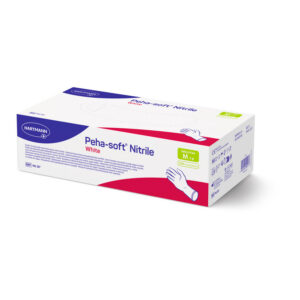 Peha-soft Nitrile White Hartmann – Gants d’examen en nitrile blanc non poudrés