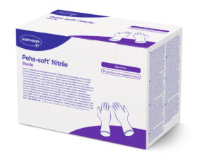 Peha-soft Nitrile stérile, Hartmann, Taille M (7-8) boîte de 50 paires