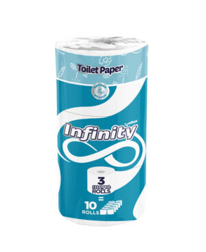 Papier toilette Celtex Infinity, 2 plis, 3 méga-rouleaux (équivalent 10 rouleaux)