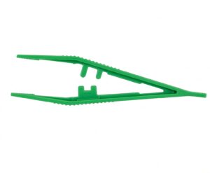 Pince anatomique stérile verte