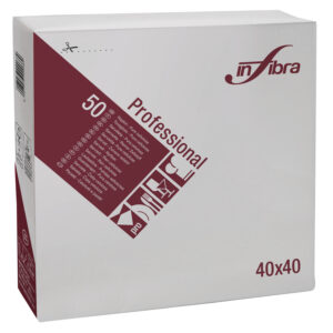 Serviettes Infibra Professional 40×40 –  Carton de 48 Paquets de 50